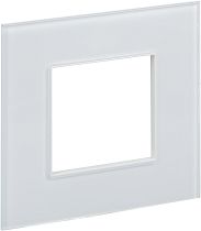 SKANDY Рамка 1-местная SK-F21W стекло арктический белый IEK