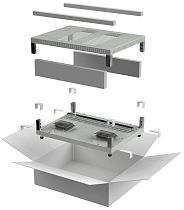 Комплект основание и крыша ITK LINEA E 600х600мм для шкафа 18-47U серый IEK Комплект основание и крыша ITK LINEA E 600х600мм для шкафа 18-47U серый IEK