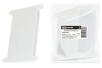 Крышка финишная 124х80 белая (для коробки СП 118х76х60мм)  TDM