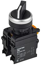 Переключатель на 2 положения 1NO+1NC чёрный MASTER IEK