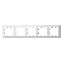 ATLASDESIGN AIR 5-постовая РАМКА, БЕЛЫЙ/дымчатый черный