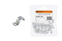 Скоба металлическая однолапковая с внутр. d 16-17 мм (10 шт)  TDM