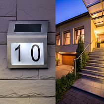 Номер дома с подсветкой ЭРА ERAFS04809 на солнечной батарее, 2LED Б0044249