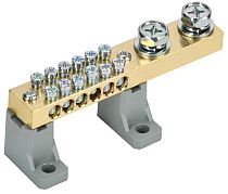 Шина N "ноль" на двух угловых изоляторах 200А ШНИ-10х18-12-L2-С  IEK