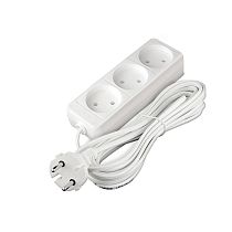 Удлинитель бытовой 1300 Вт 16А IP20 3 гнезда ШВВП без заземления 5м Союз