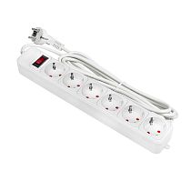 Сетевой фильтр 6*3м 16А/3,2кВт с выкл. c/з ПВС 3х1,0 Блокбастер XL EKF PROxima