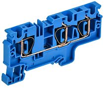 ARMAFIX Клемма пружинная CX6-3 BU 6мм2 трехконтактная синяя IEK ARMAFIX Клемма пружинная CX6-3 BU 6мм2 трехконтактная синяя IEK