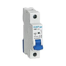 Автоматический выключатель NB1-63 1P 16A 6кА х-ка B (DB) (R) CHINT