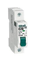 Авт. выкл. без теплозащиты 1P 20А х-ка C 6кА ВА-103M DEKraft