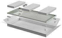 ITK Дверь перфорированная для шкафа LINEA N 38U 800мм серая IEK