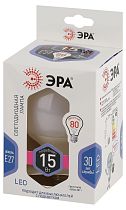 Лампа светодиодная ЭРА STD LED G95-15W-6000K-E27 шар холодный белый свет Лампа светодиодная ЭРА STD LED G95-15W-6000K-E27 шар холодный белый свет
