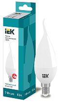 Лампа светодиодная CB35 свеча на ветру 7Вт 230В 4000К E14  IEK