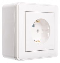 Wessen 59 Белый Коробка 1-ая подъемная для наружного монтажа с рамкой Systeme Electric (Schneider Electric)