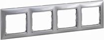 VALENA DIY Рамка 4местная алюминий матовый