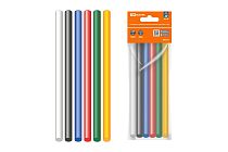 Клеевые стержни универсальные цветные, 11 мм x 100 мм, набор 6 шт, "Алмаз"  TDM