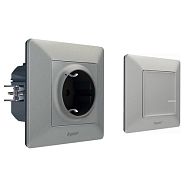 Valena Life NETATMO Алюминий Пакет управл. быт. эл. приб.(умн. розетка+беспр. выкл.) Valena Life NETATMO Алюминий Пакет управл. быт. эл. приб.(умн. розетка+беспр. выкл.)
