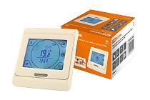 Термостат для теплых полов электронный сенсорный ТТПЭ-2 16А 250В с датчиком 3м сл кость TDM