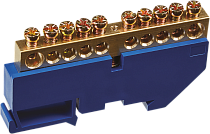 Шина нулевая на DIN-изоляторе 8х12-10 Navigator Шина нулевая на DIN-изоляторе 8х12-10 Navigator