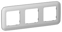 FLITE Рамка 3-местная РУ-3-А-ФлА алюминий IEK