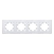 "Афина" Рамка фактурная 4-х местная универсальная бел.