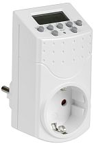 Розетка-таймер электронный РТЭ-1 1мин 7дн 140on/off 16А IP20  IEK