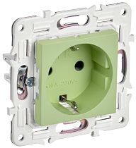 SKANDY Розетка с заземлением без защитных шторок 16А SK-R05G мятный IEK