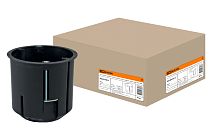 Коробка установочная СП D73х73мм, углубленная, саморезы,  метал. лапки, IP20,  TDM