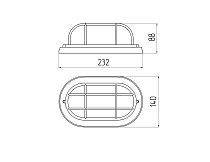 Cветильник ЖКХ ЭРА НБО 04-60-012 Кантри дерево/стекло 60Вт, Е27, 220-240В, IP54 овал клён