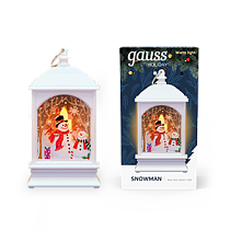 Фонарь новогодний светодиодный "Снеговик" Gauss серия Holiday, 0,1Вт, тёплый свет, белый, батарейки в комплекте