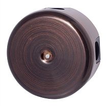 Коробка распределительная 110мм, пластик, цвет Медный Век (4 кабельных ввода в комплекте) Bironi