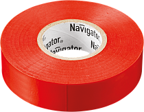 Изолента ПВХ NIT-A19-20/R красная рулон 20м Navigator