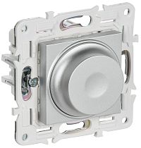 SKANDY Светорегулятор поворотный с индикацией 600Вт SK-D01S серебряный IEK