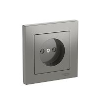 AtlasDesign Сталь Розетка без заземления, 16А, в сборе, быстрозажим. клемм