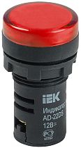 Лампа AD22DS матрица d22мм красный 12В AC/DC  IEK