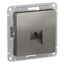 AtlasDesign Сталь Розетка телефонная RJ11 Systeme Electric (Schneider Electric) AtlasDesign Сталь Розетка телефонная RJ11 Systeme Electric (Schneider Electric)
