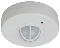 Датчик движения ЭРА белый, макс. нагрузка 1200Вт, угол обзора 180-360гр, дальность 12м (50/600)