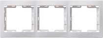 Рамка трехместная КВАРТА РГ-3-КБ горизонтальная белый  IEK