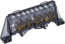 TEKFOR Шина N "ноль" в комбинированном DIN-изоляторе "Стойка" 8х12-(3+4)-Ч IEK