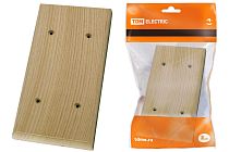 Накладка на бревно деревянная универсальная НБУ 1Пх2 95х195 мм, под покраску  TDM