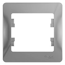 Glossa Алюминий Рамка 1 постовая Systeme Electric (Schneider Electric)