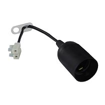 Патрон подвесной термопластик с клеммной колодкой Е27 4А 250В черный UNIVERSAL