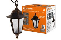 Светильник садово-парковый НСУ 06-60-001 шестигр., подвес, пластик, расс.пластик, бронза  TDM Светильник садово-парковый НСУ 06-60-001 шестигр., подвес, пластик, расс.пластик, бронза  TDM