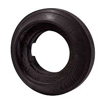 Рамка 1 постовая Пиластро, накладной монтаж, дерево, цвет Угольно-черный Bironi