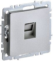 BRITE Розетка компьютерная RJ45 кат.5E РК10-БрА алюминий  IEK