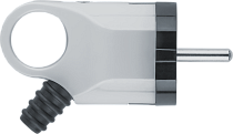 Вилка Navigator NCA-PL03-16A-E-WH угловая с заземлением белая