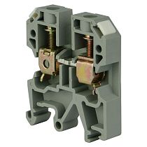 Клемма проходная JXB  6мм кв.винтовая серая (50шт/упак)  ЭНЕРГИЯ Клемма проходная JXB  6мм кв.винтовая серая (50шт/упак)  ЭНЕРГИЯ