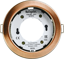 Светильник встраиваемый Navigator NGX-R1-006-GX53 черненая медь Светильник встраиваемый Navigator NGX-R1-006-GX53 черненая медь