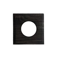 Рамка Шедель однопостовая Угольно-черный скрытый монтаж Bironi