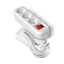 Удлинитель бытовой S-303А ПВС 3*1,5 3гн. с/з выкл. 10м UNIVERSAL