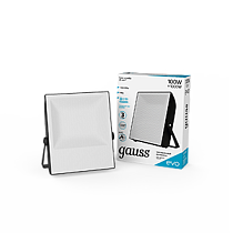 Прожектор светодиодный Gauss EVO 100Вт 10000lm IP65 6500К, IK07, черный